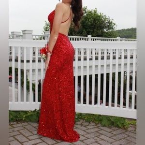 Prom dress size 00 in red